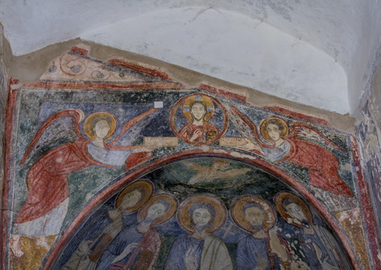 Olevano sul Tusciano (SA). Grotta di San Michele. affresco